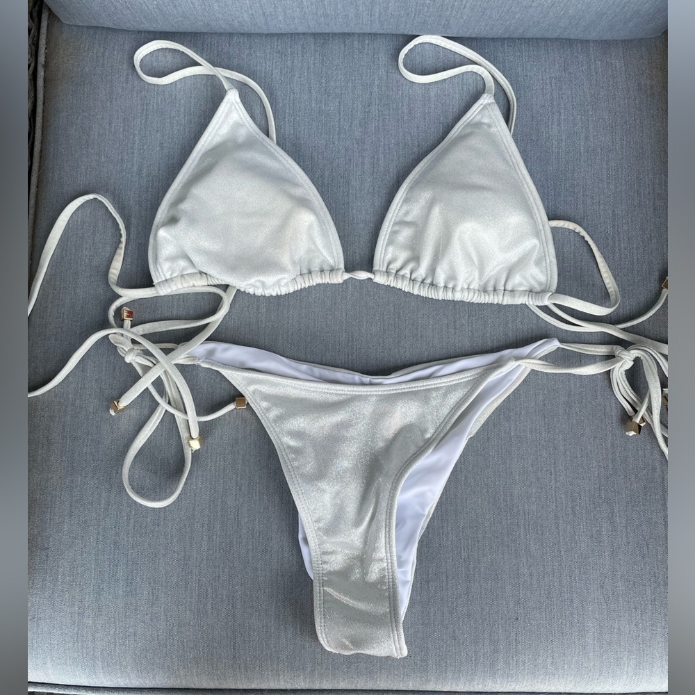 Enez sparkle white bikini